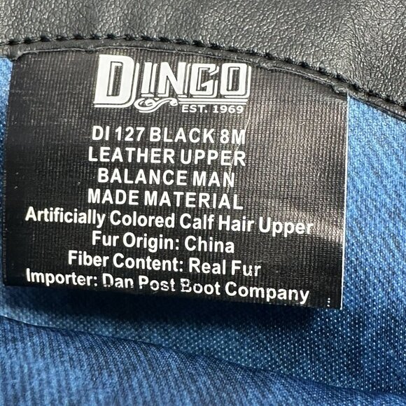 Dingo Women's Live A Little Cowprint Leather Boots Sz: 8 - Picture 10 of 10